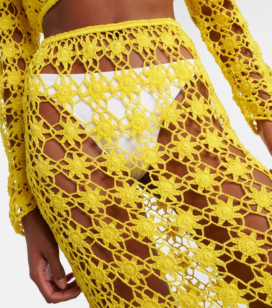Bella crochet cotton maxi skirt