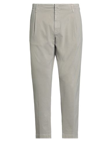 Man Pants Light grey Size 35 Cotton, Elastane
