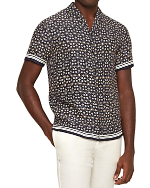 Hibbert floral-print shirt - Blue