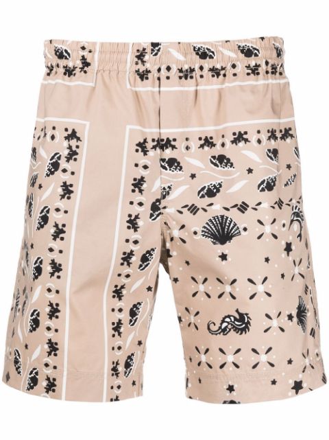 Paisley print shorts
