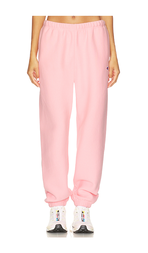 Champion Essentials Reverse Weave Cinched Bottom Sweatpant in Black. L. Also in M, S