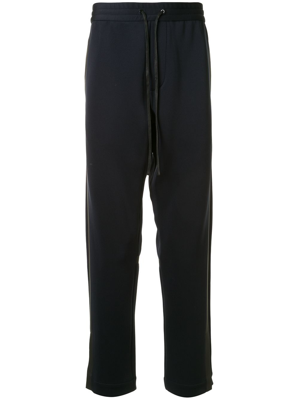 Side stripe track pants - Blue