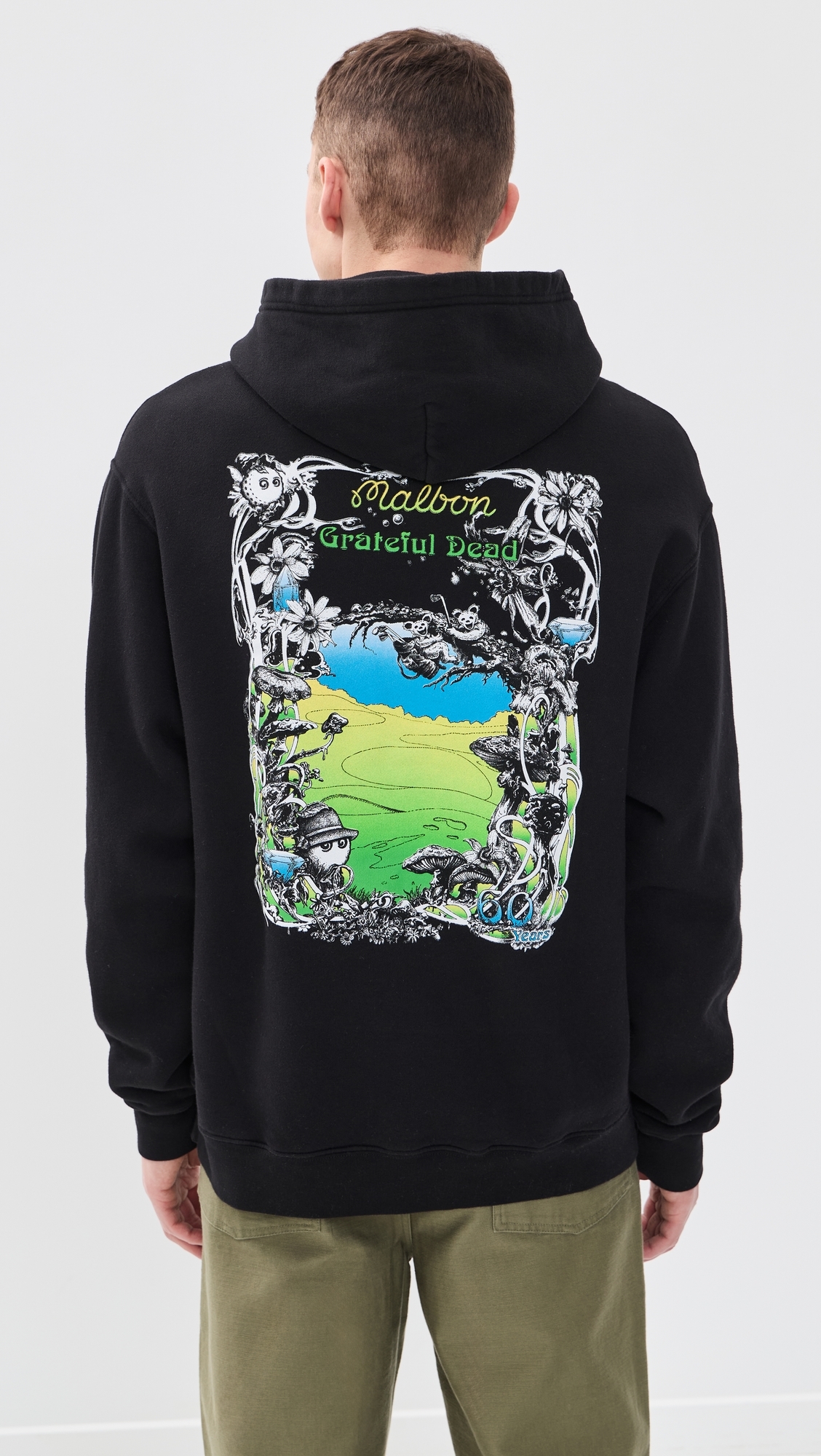 Malbon x Grateful Dead Fesque Hoodie Black
