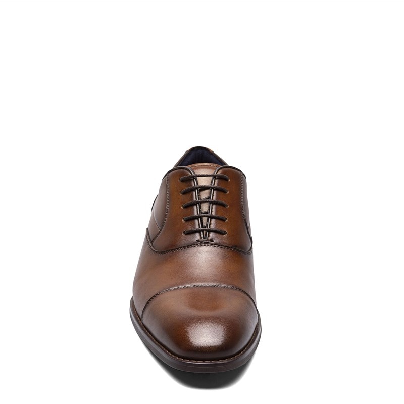 Men's Kallum Cap Toe Oxford Shoes (Cognac Leather)
