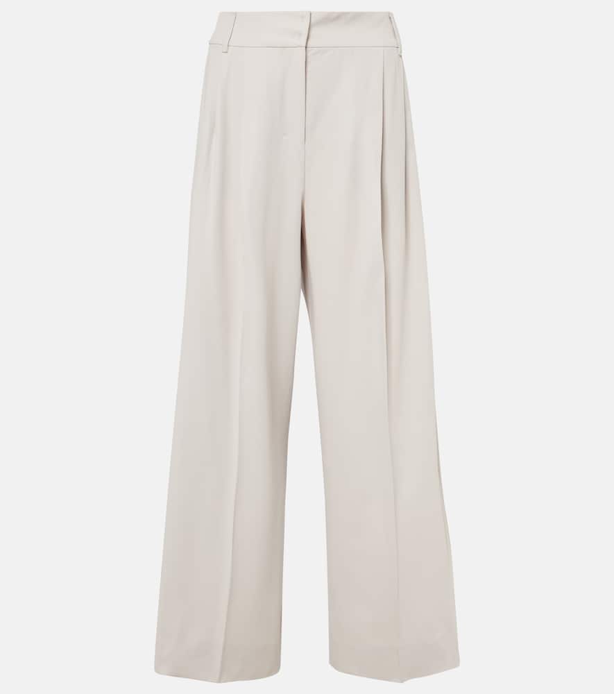 Nichols wool wide-leg pants