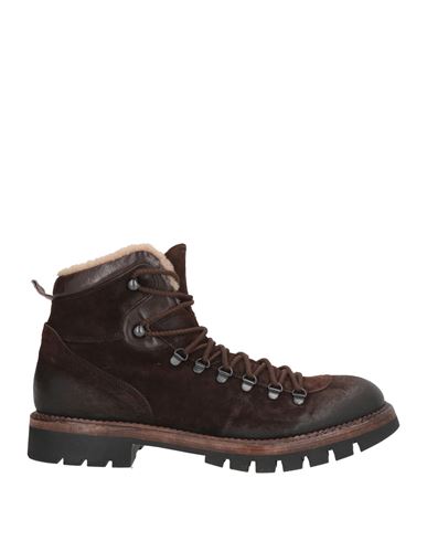 Man Ankle boots Dark brown Size 8 Leather