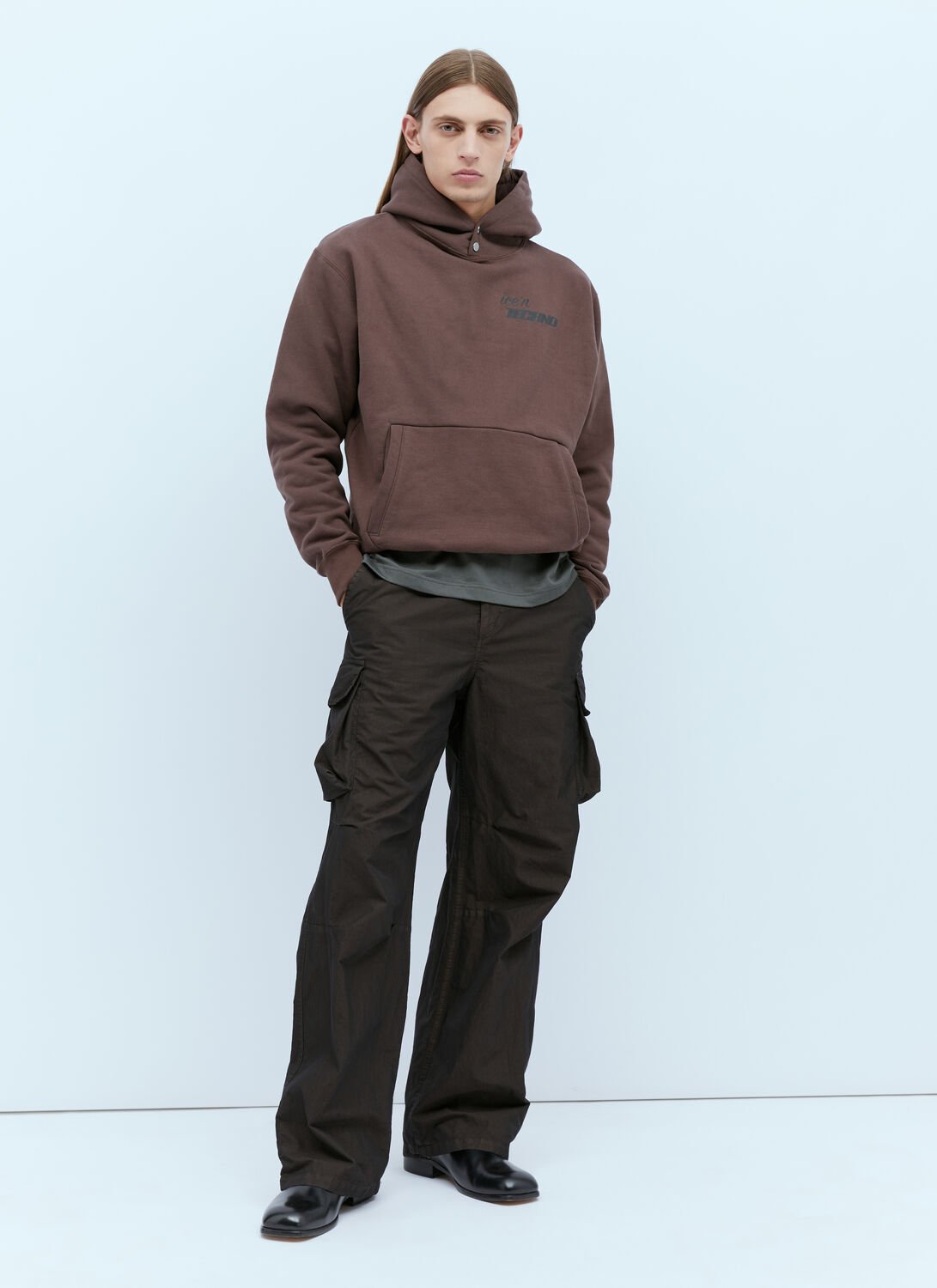 Ice'n Logo Print Hooded Sweatshirt