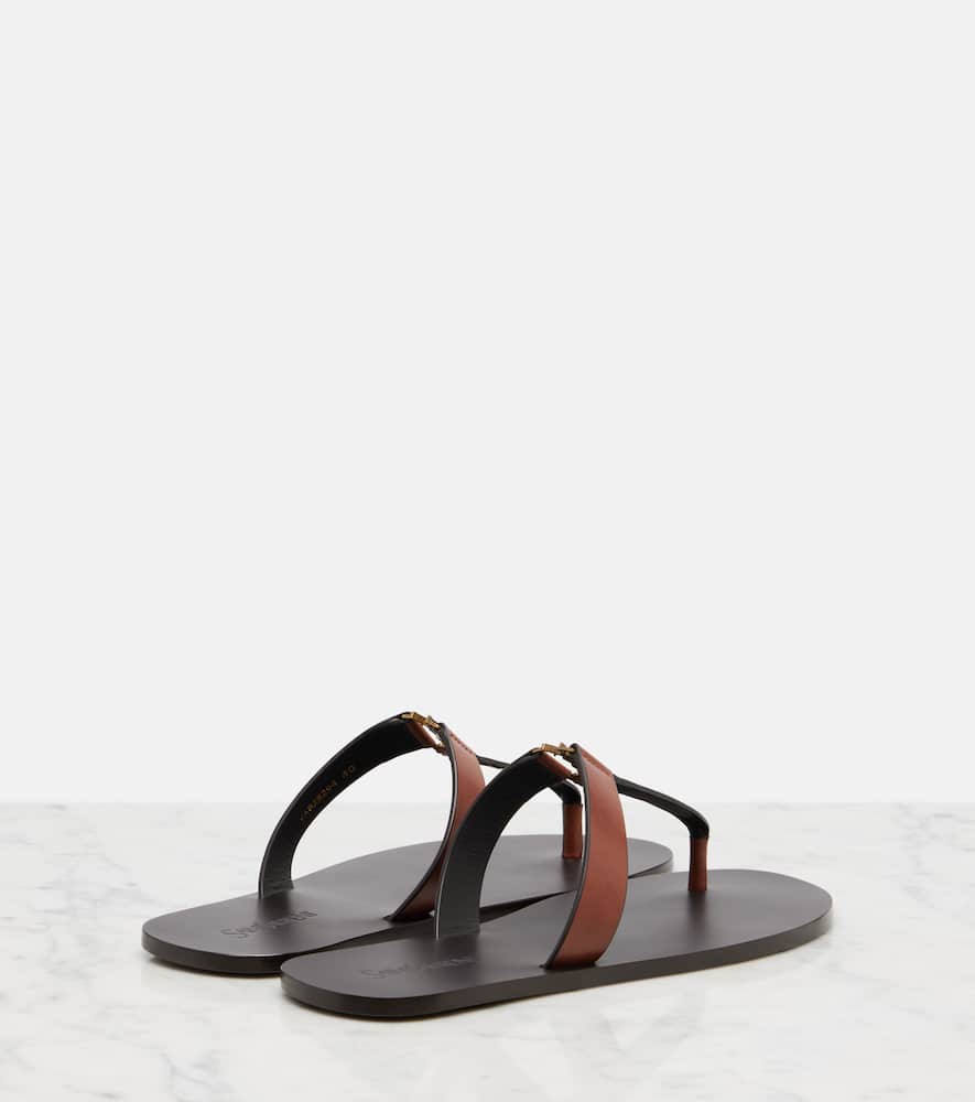 Cassandre leather thong sandals