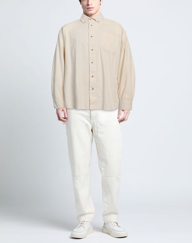 Man Shirt Ivory Size L Cotton