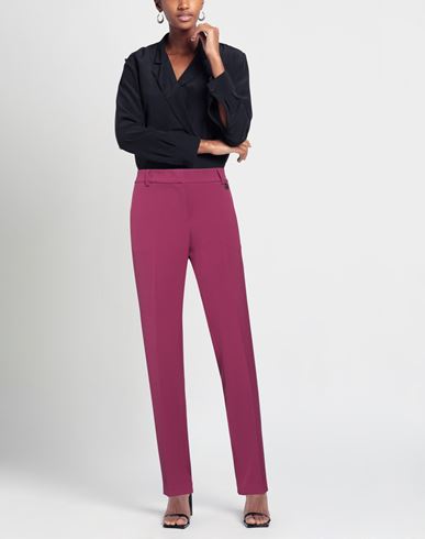 Woman Pants Garnet Size 4 Polyester, Elastane