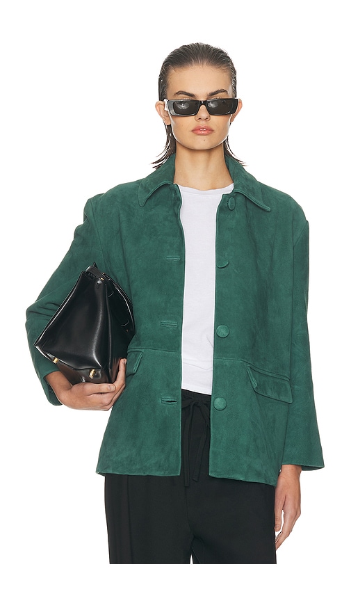 Helsa The Schoolhouse Jacket in Suede in Tan. - XS also in L, M, S