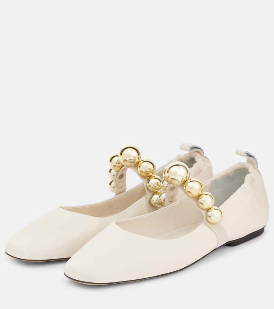 Flamenca leather Mary Jane flats