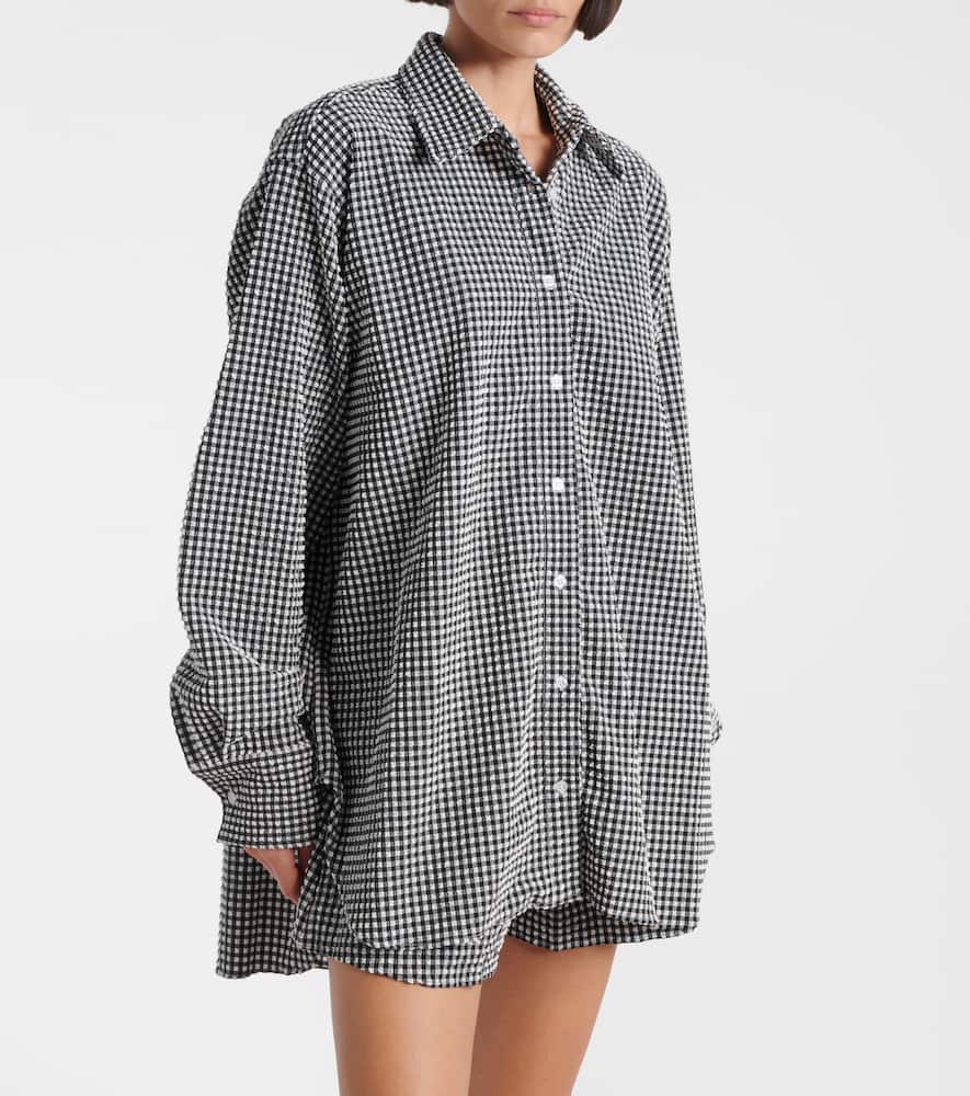 Gingham oversized shirt
