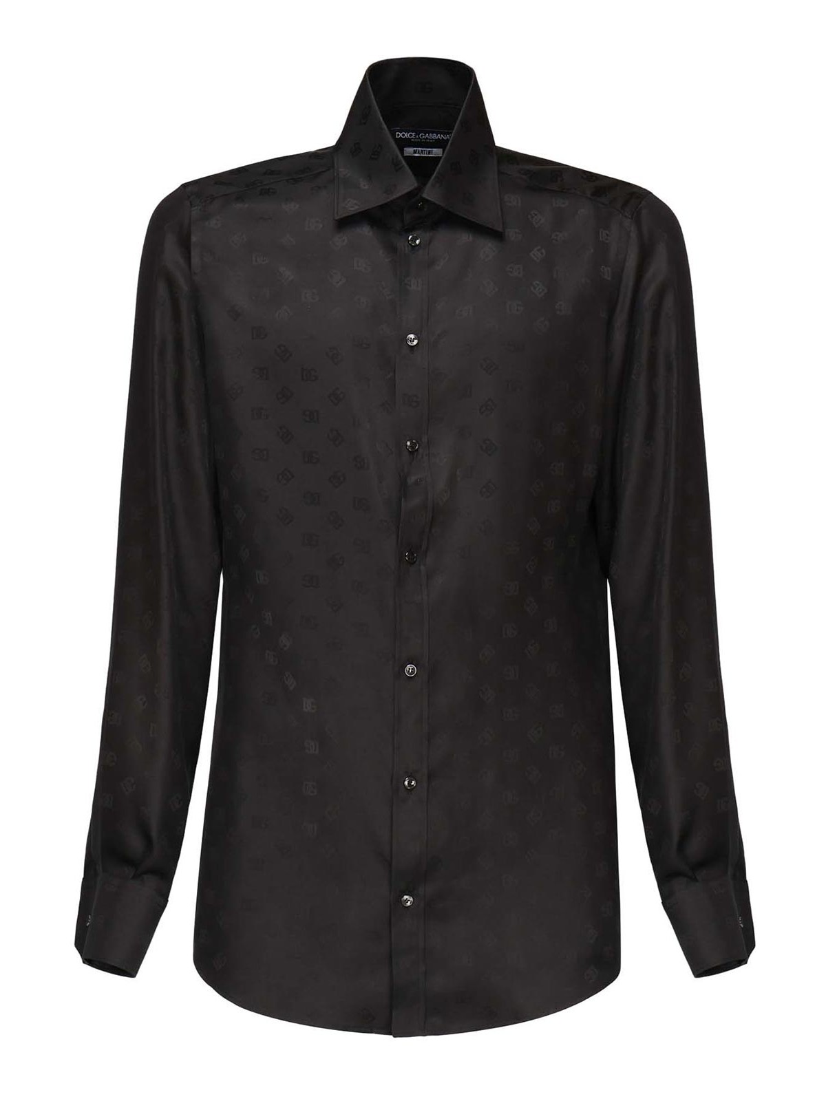 Martini Silk Jacquard Logo Shirt