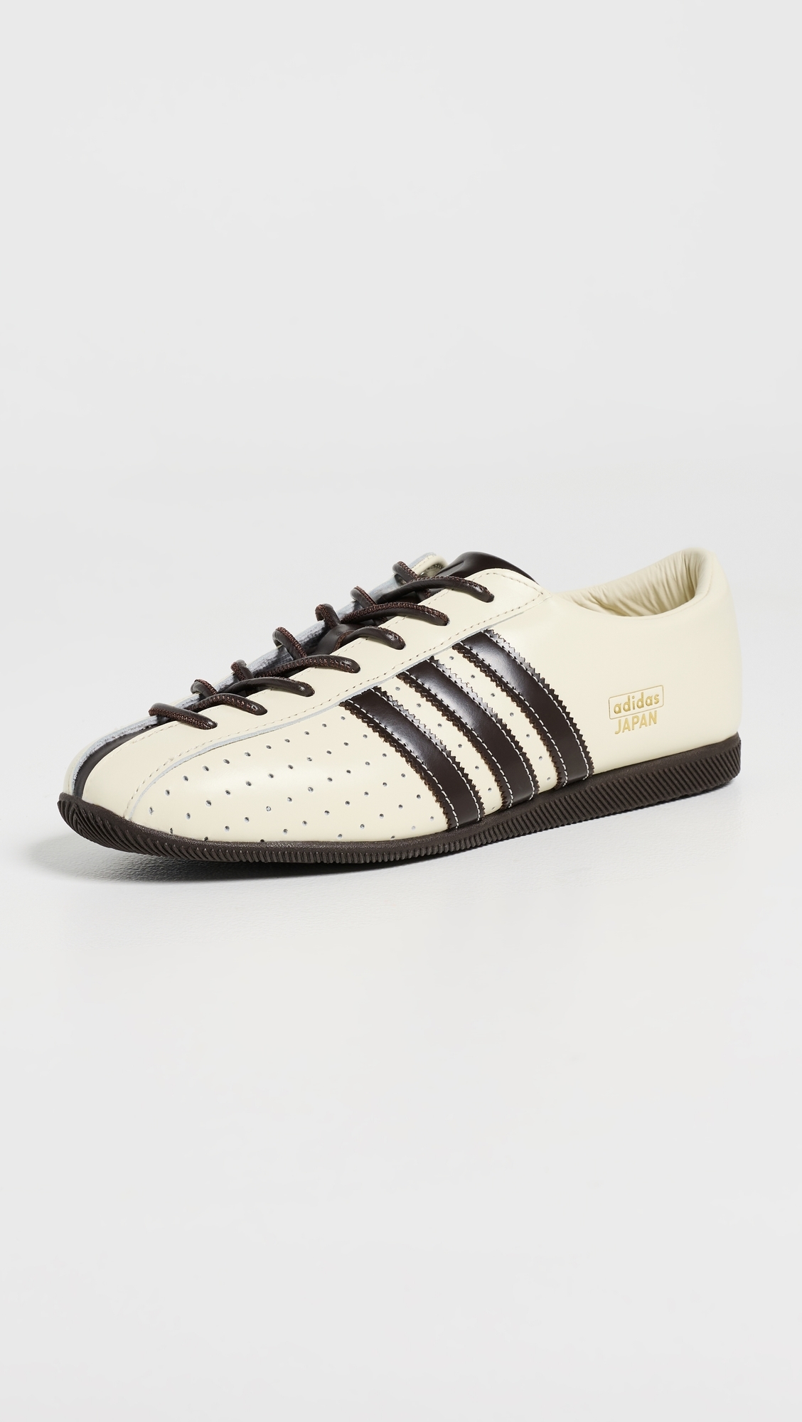 Japan Lux Sneakers Cream White/Coffee/Gold Met