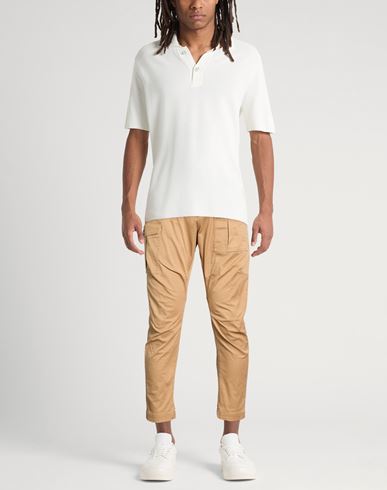 Man Pants Sand Size 38 Cotton, Elastane