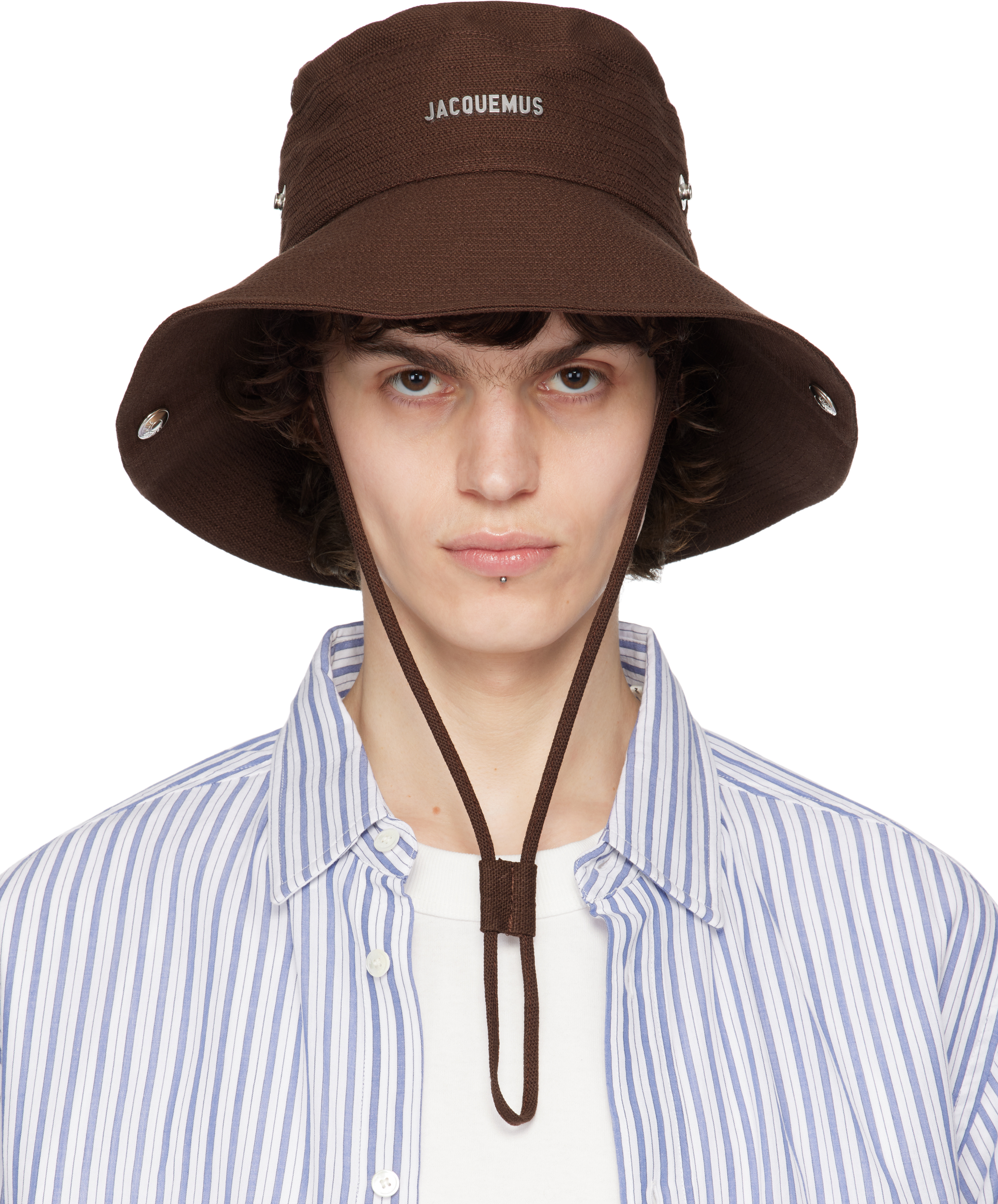 JACQUEMUS Brown 'The de-Nîmes' Bucket Hat