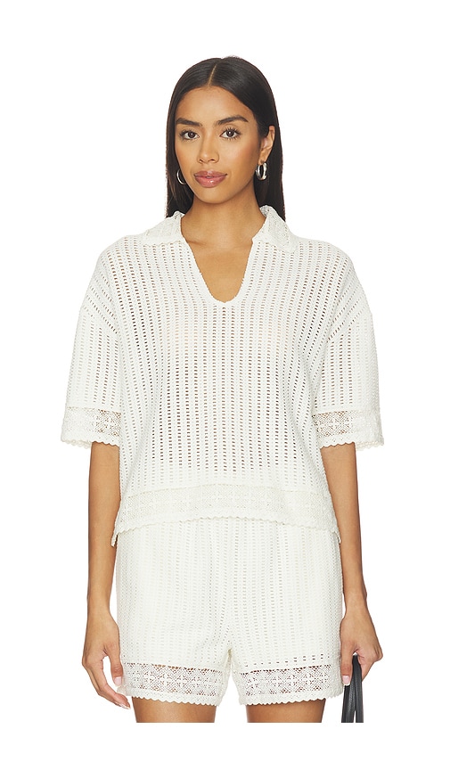 ALLSAINTS Elma Crochet Top in White. - XS also in M