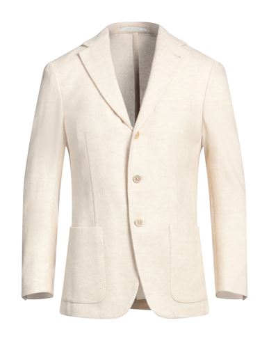Man Blazer Ivory Size 38 Wool, Cashmere