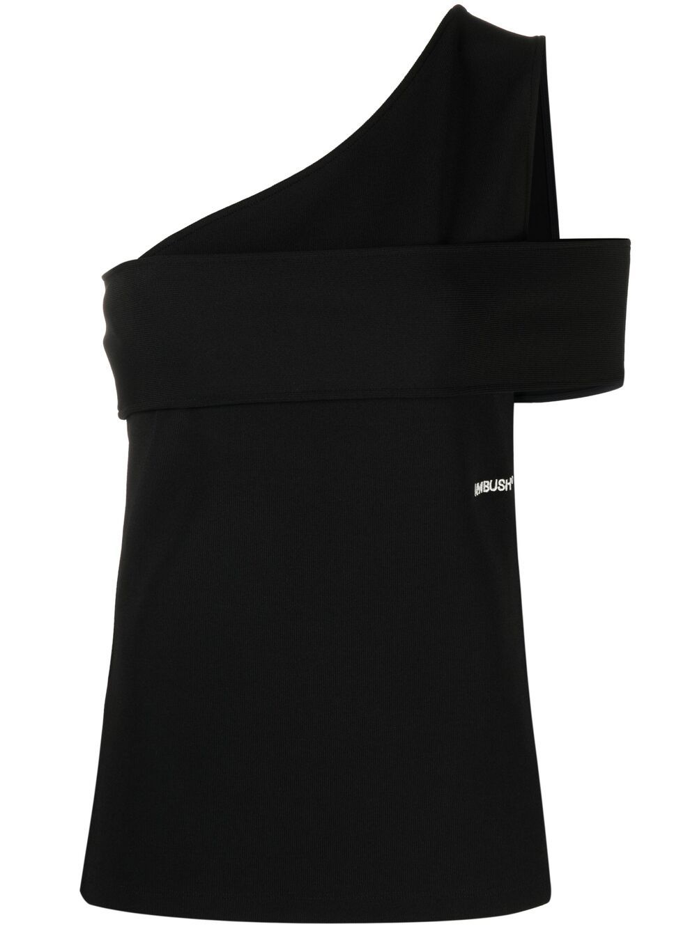 One-shoulder asymmetric top - Black