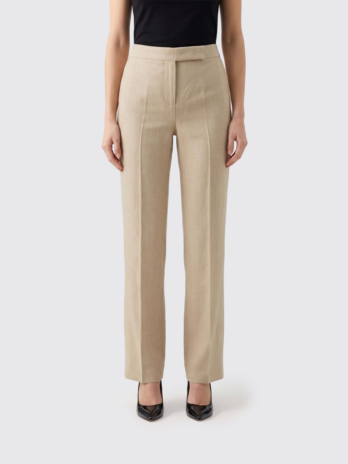 Pants Woman color Beige