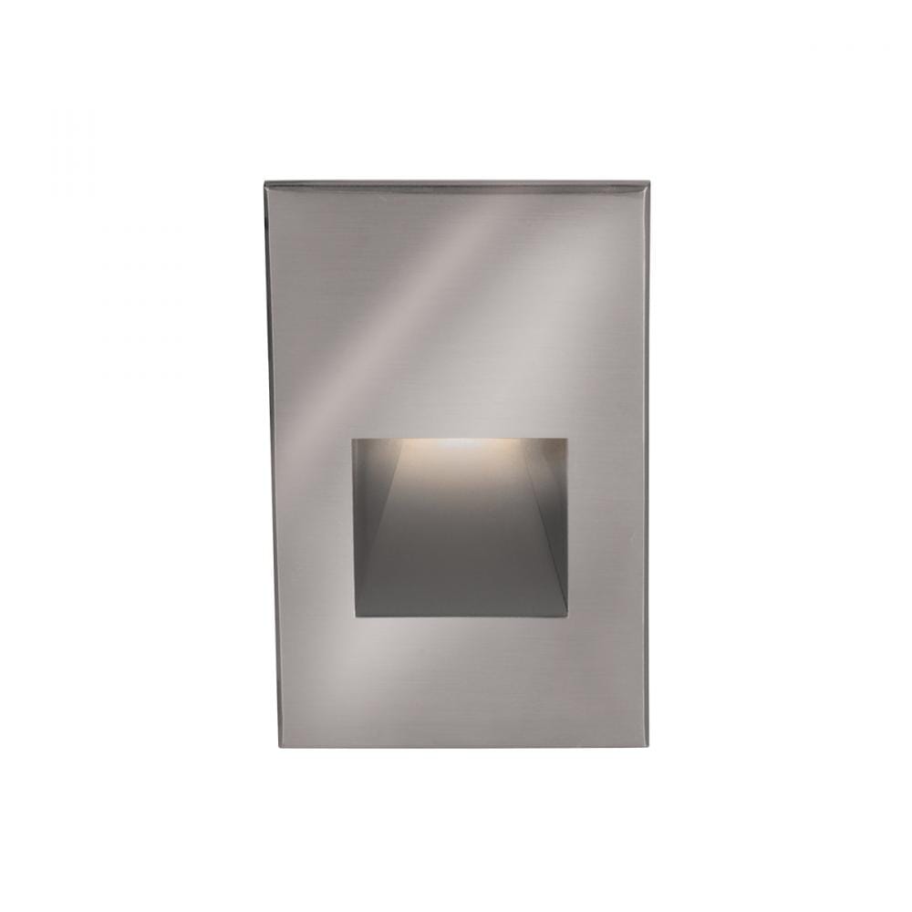 WAC Lighting 120V LEDme 1-Light Vertical Step and Wall Light in Stainless Steel - WL-LED200-B