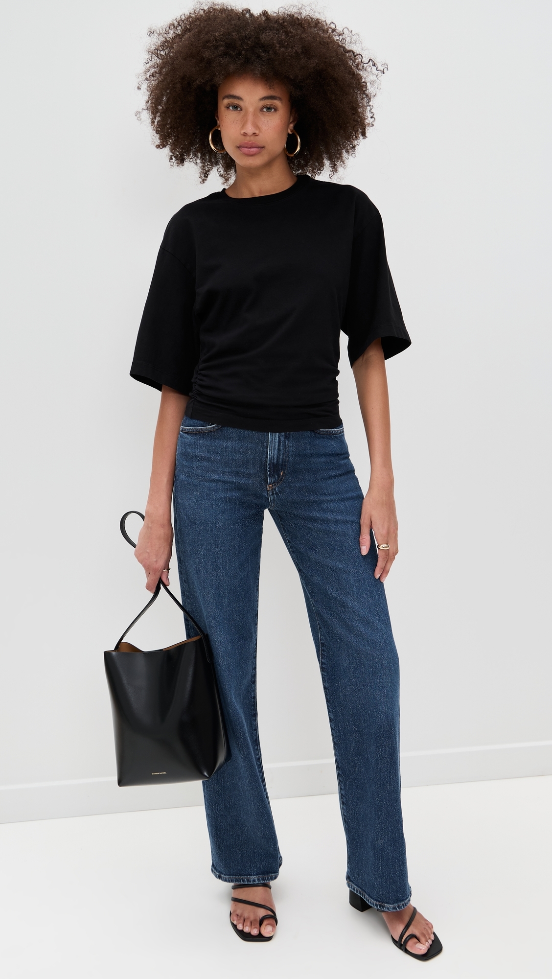 Harper Jeans Mid Rise Relaxed Straight Jeans Echo