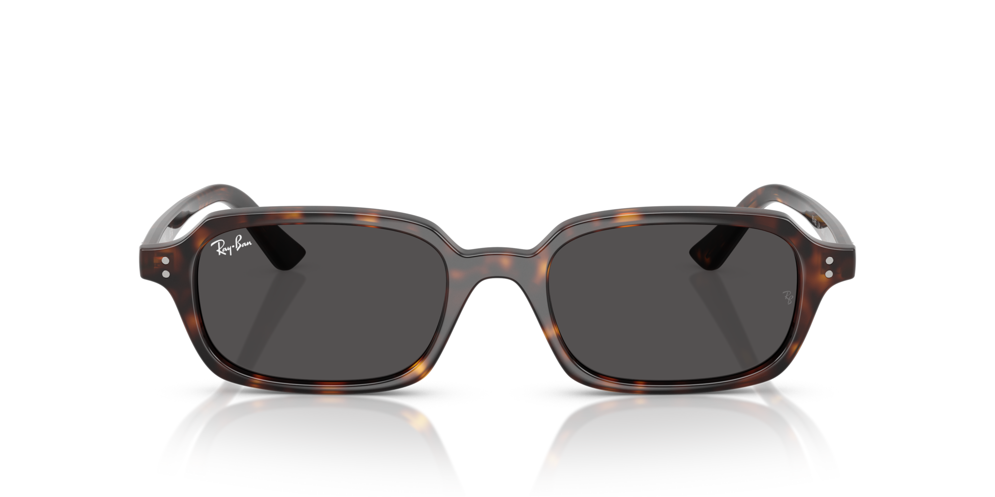 Ray - Ban Unisex Ray - Ban RB4455 ZURI 135987 Sunglasses Injected Turtle Grey Pillow Norma
