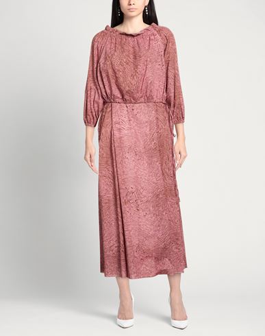 Woman Maxi dress Pink Size 6 Cotton