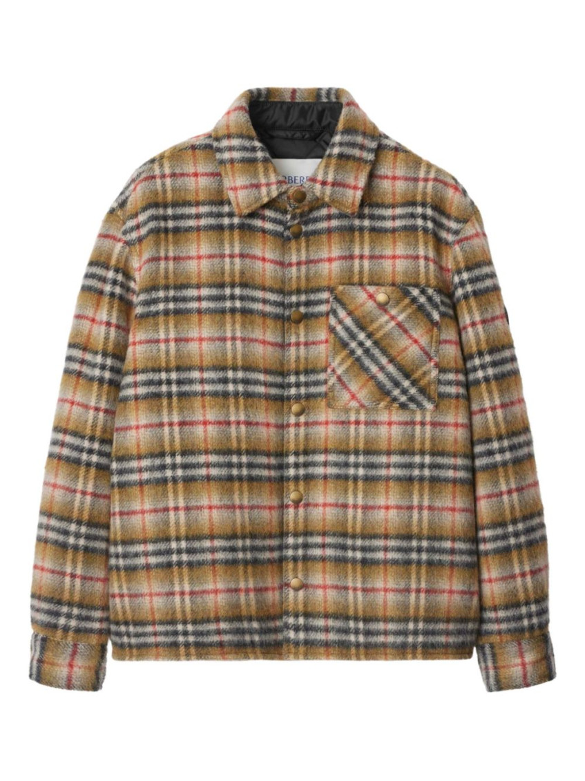 Check Wool Overshirt