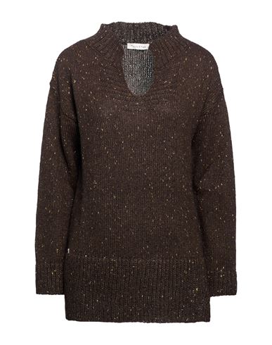 Woman Sweater Dark brown Size XS Acrylic, Polyamide, Mohair wool, Polyester