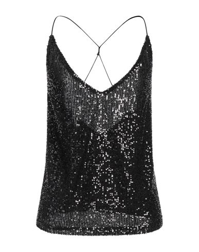 The Nina Studio Woman Top Black Size 2 Polyester