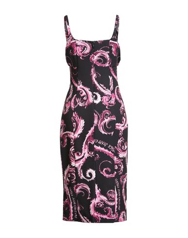 Woman Midi dress Black Size 10 Polyester, Elastane