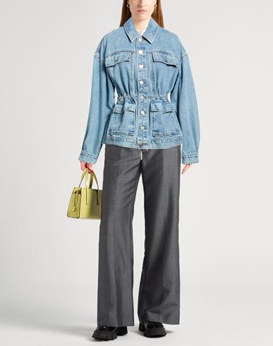 Woman Denim outerwear Blue Size S Cotton