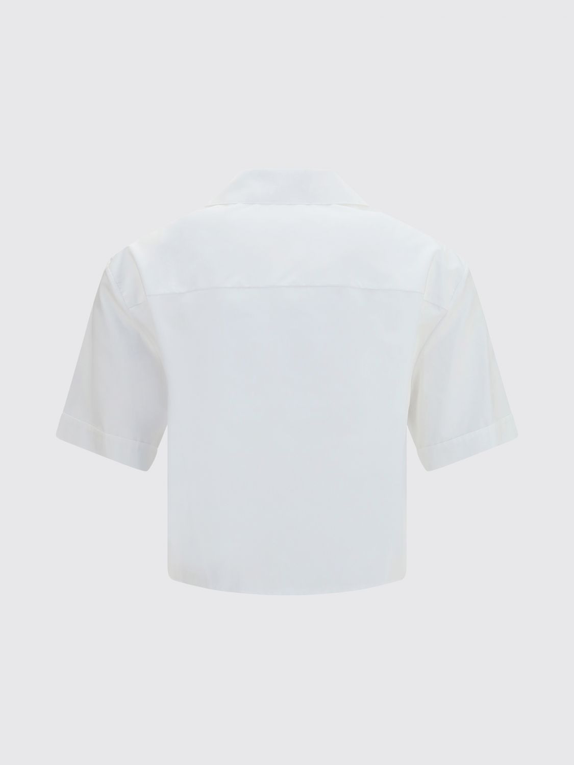 Cropped Embroidered Shirt