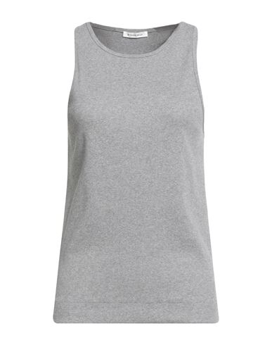 Woman Tank top Grey Size M Organic cotton, Elastane