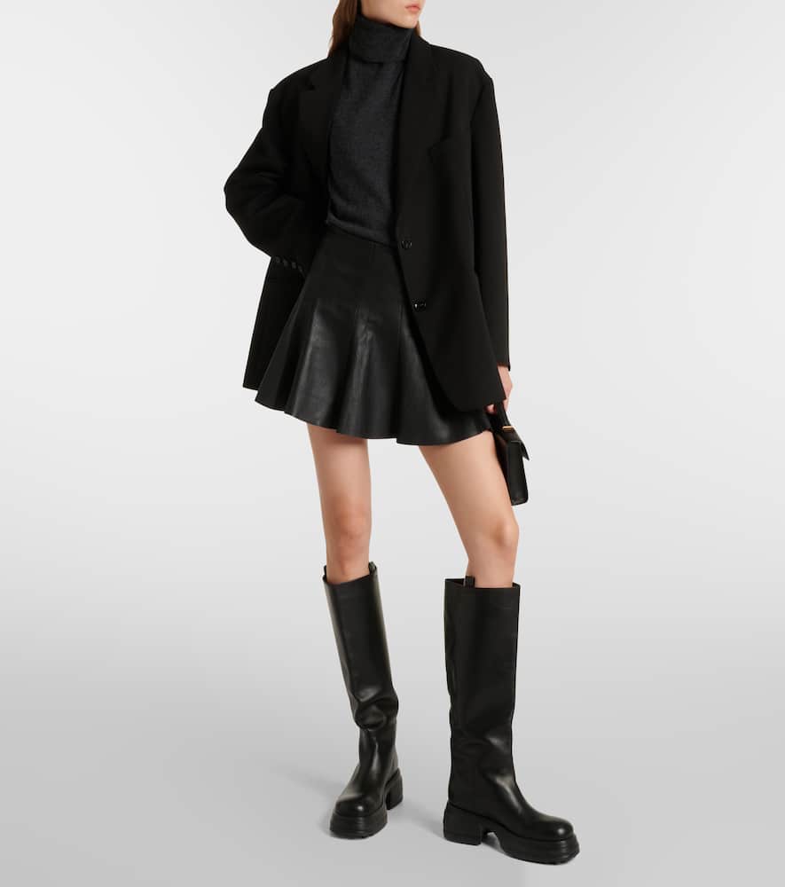 Mila leather miniskirt