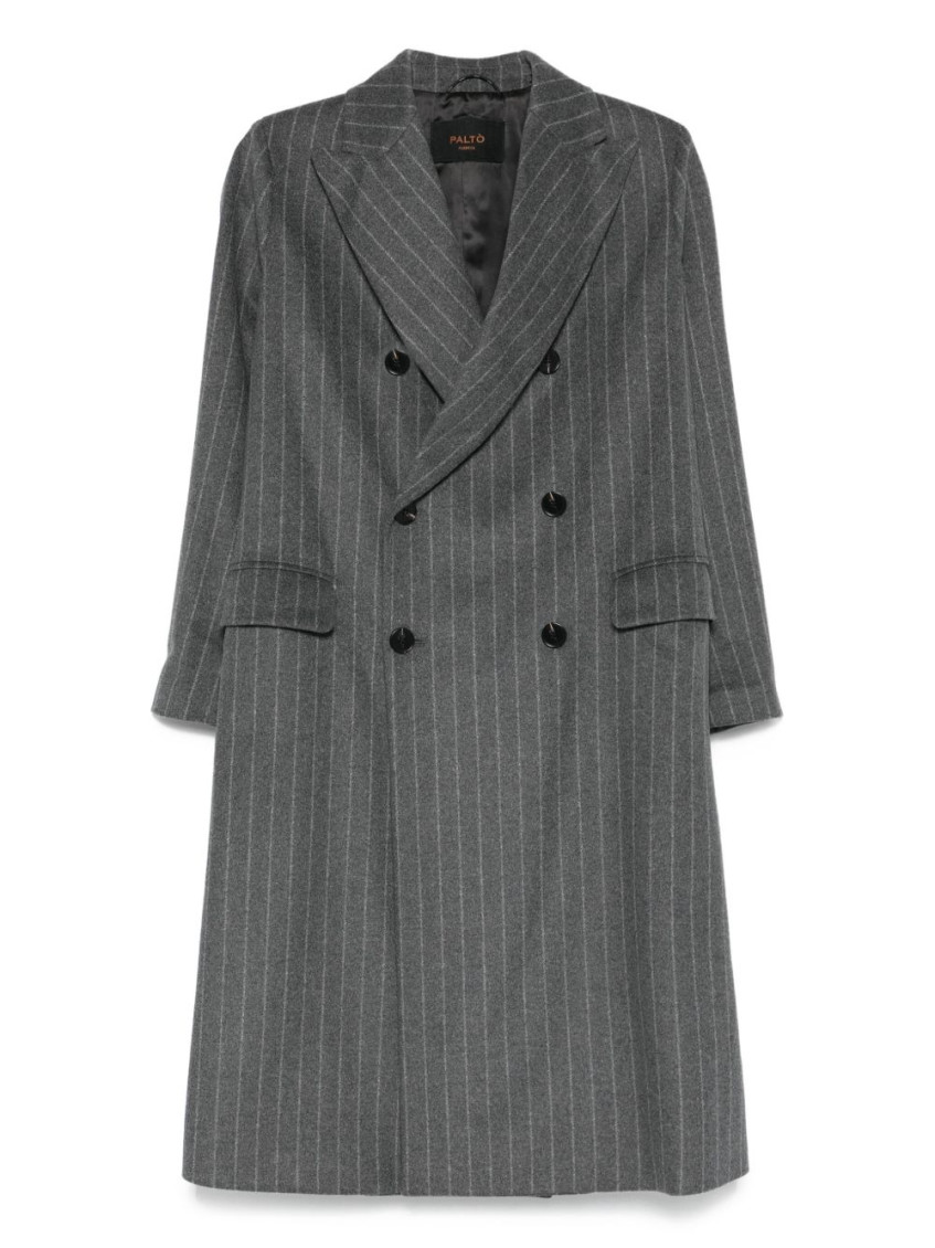 Grey Double-breasted Coat