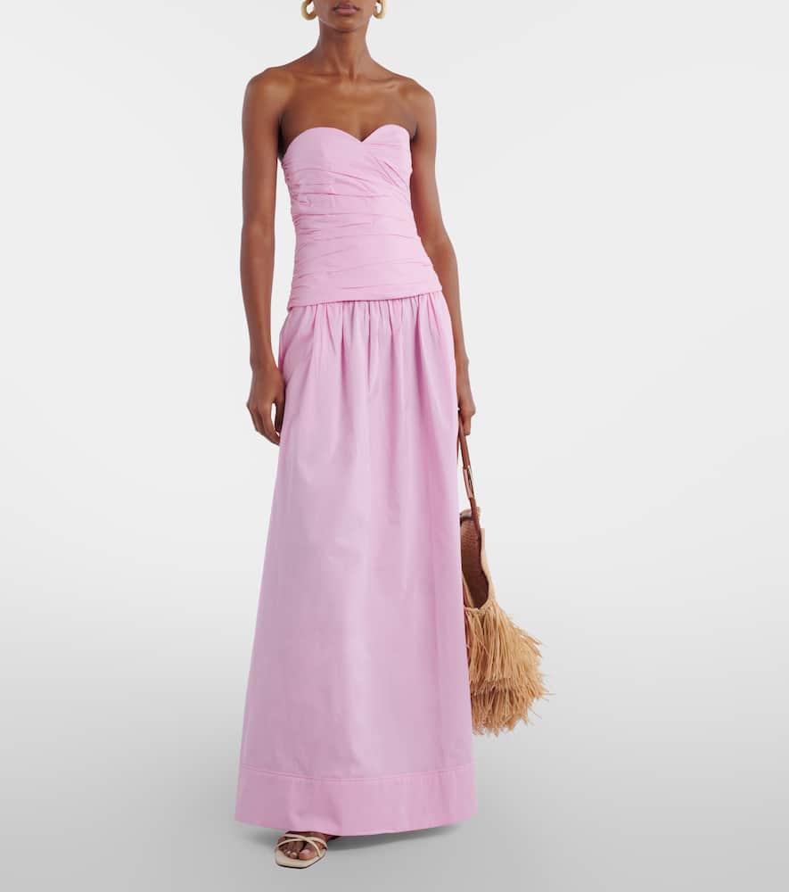 Opulence cotton maxi skirt