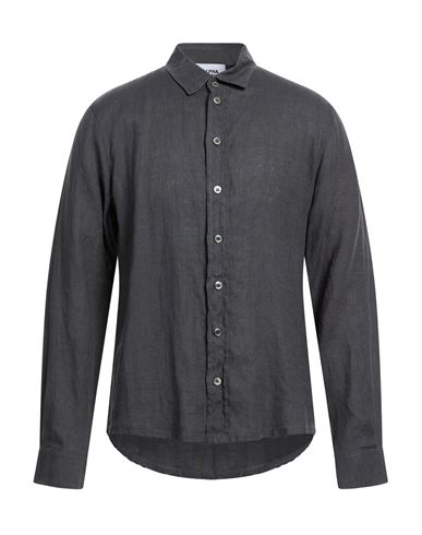 Man Shirt Grey Size 38 Linen