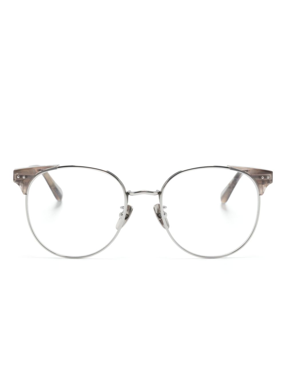Spence round-frame glasses - Silver