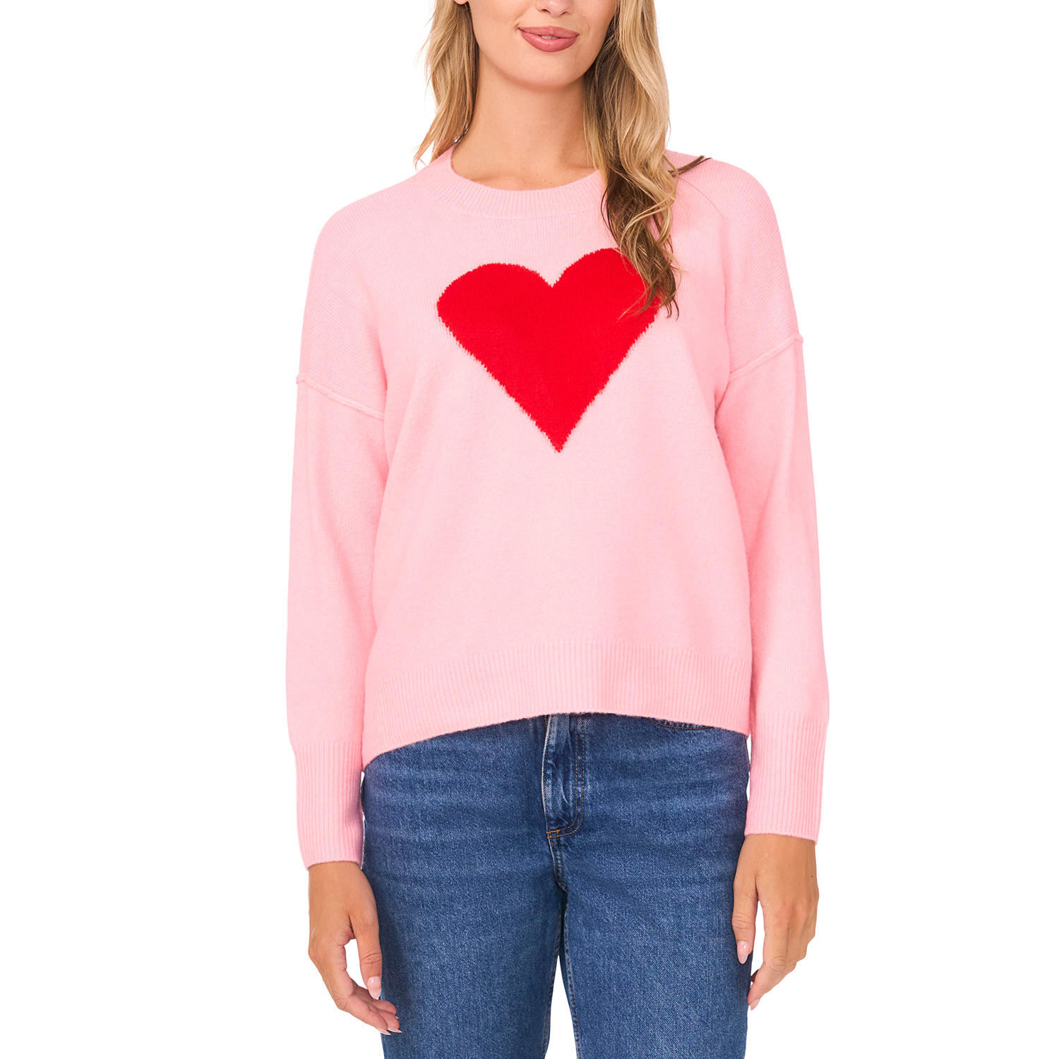 HEART SWEATER - MULTI XL:-