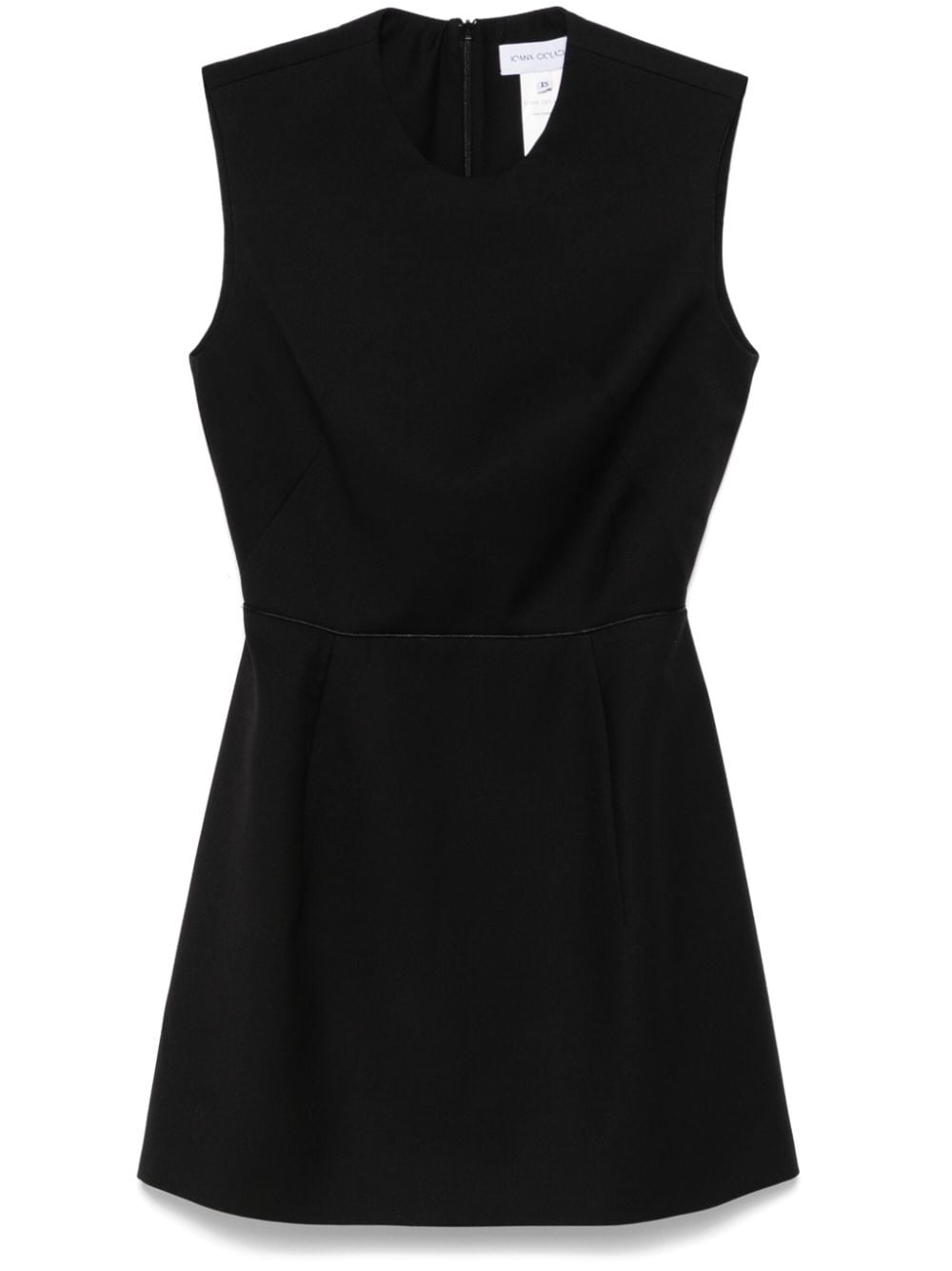 Flared mini dress - Black
