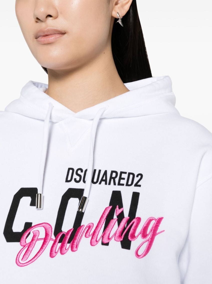 Logo Printed Drawstring Hoodie