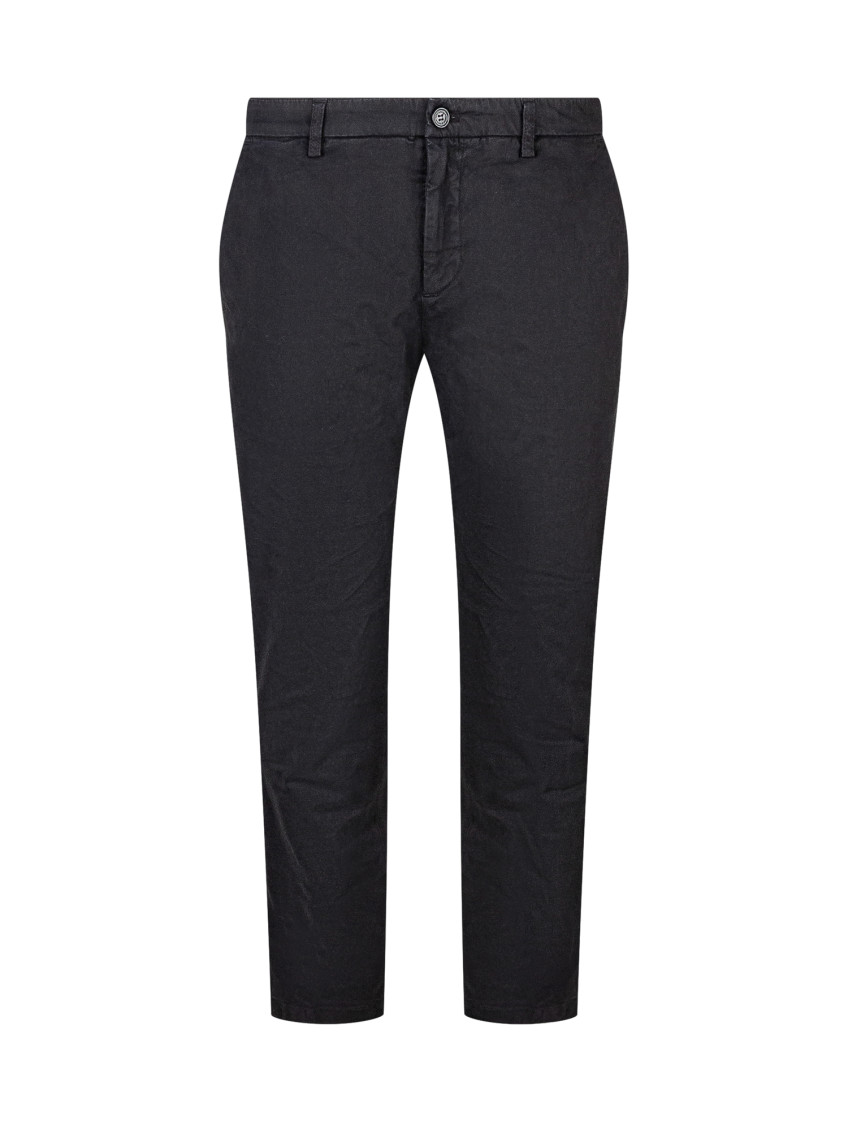 Black Slim Chino Trousers