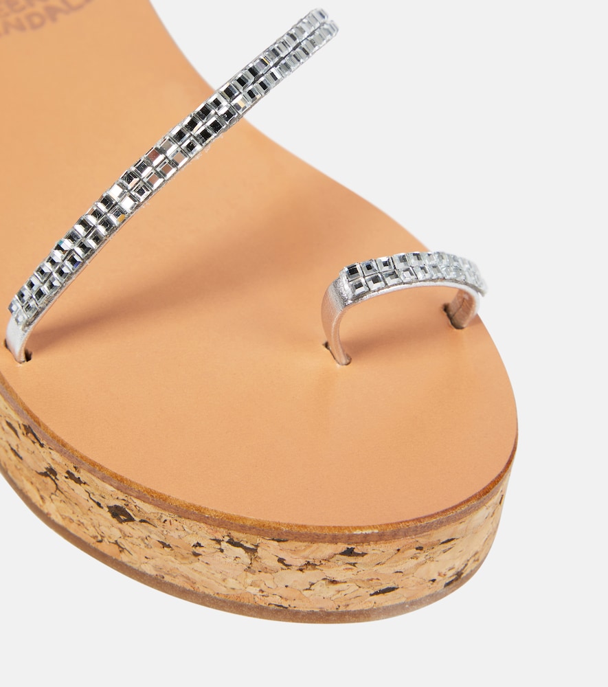 Eleftheria leather platform sandals