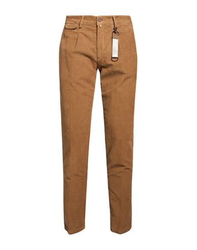 Man Pants Camel Size 38 Cotton, Elastane