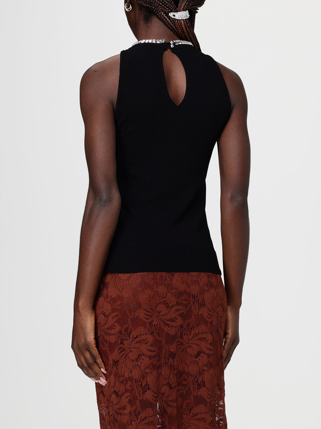 Top Woman color Black