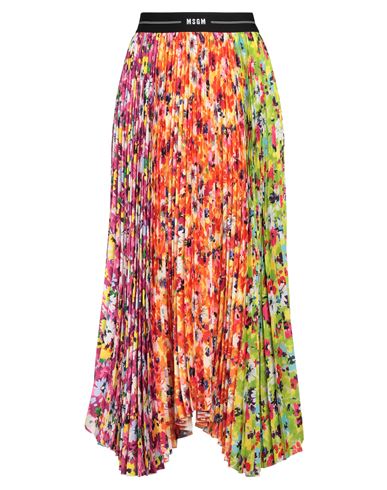 Woman Maxi skirt Green Size 2 Polyester