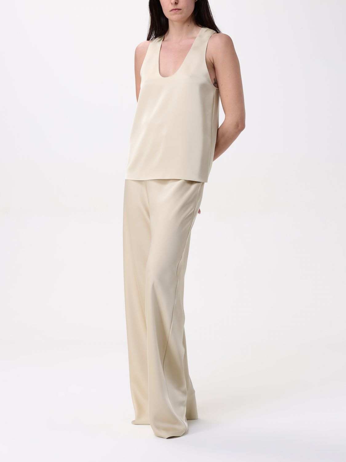 Pants Woman color Gold
